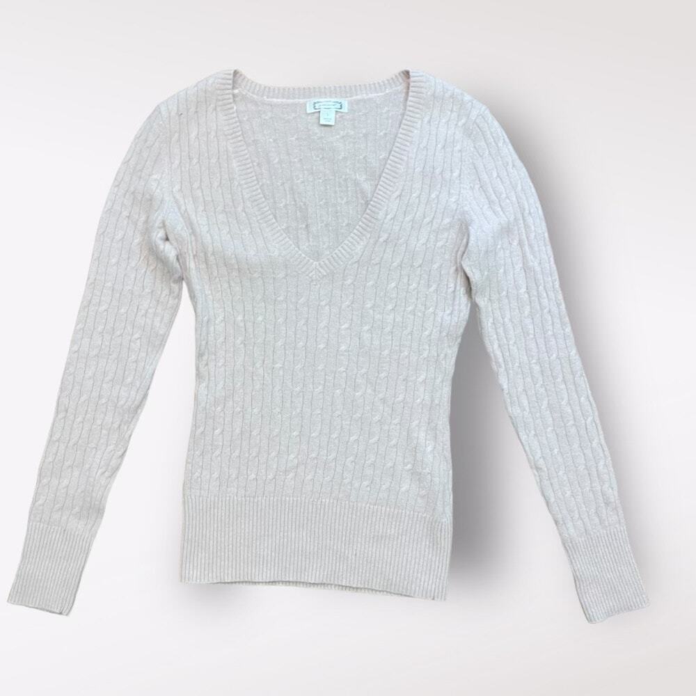 Anthropologie Aphorism Angora Rabbit Hair Cable Knit Sweater Size‎ S